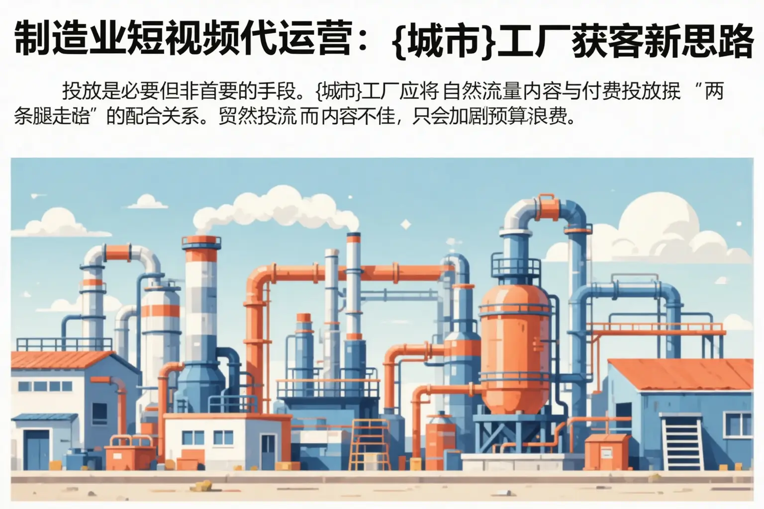 制造业短视频代运营:大同工厂获客新思路